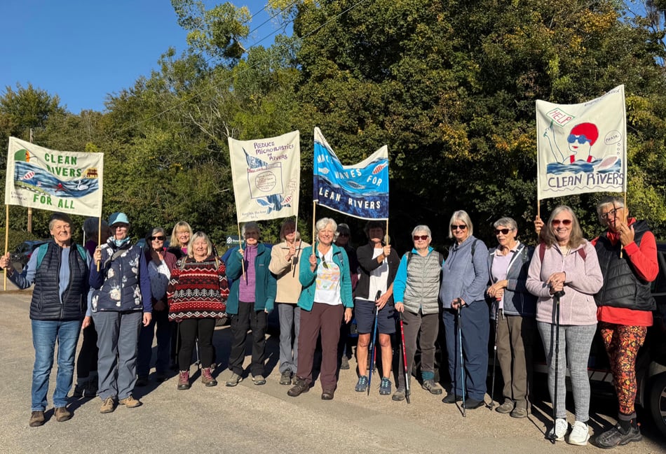 WI 'craftivism' highlights
the plight of  River Wye