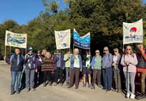 WI 'craftivism' highlights
the plight of River Wye