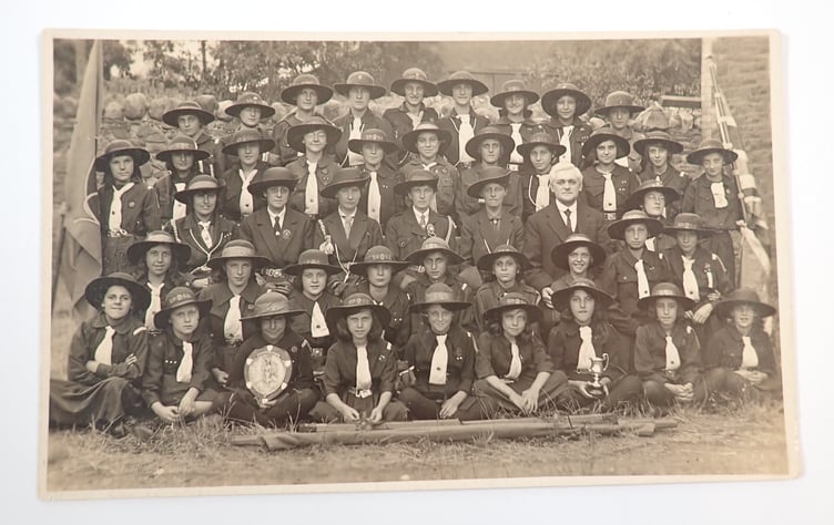 Cardiff Girl Guides Postcard 1923