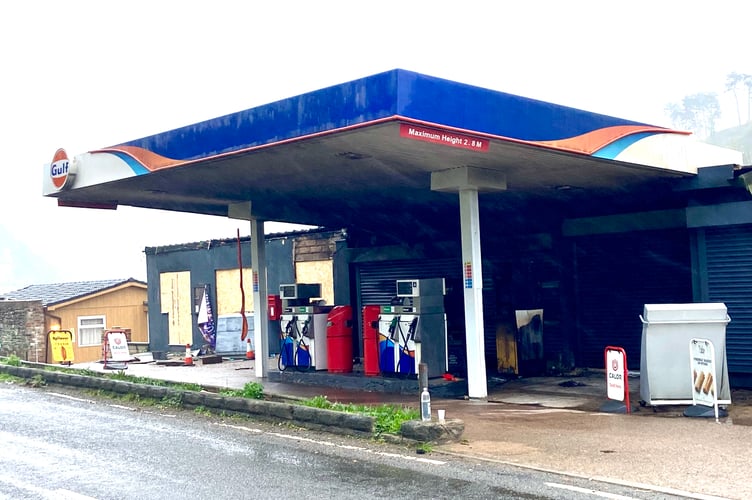 Firefighters managed to prevent the fire spreading to the pumps at Bishopswood petrol station