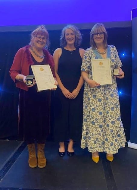 Marion Balaam, PC Hannah Conroy and Elizabeth Powell