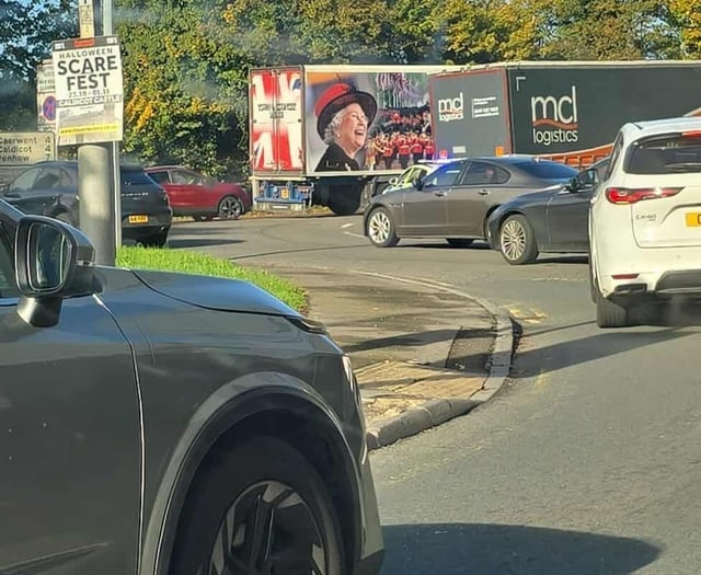 Traffic chaos in Chepstow after lorry breakdown