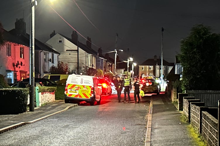 The scene in Crossway, Rogiet