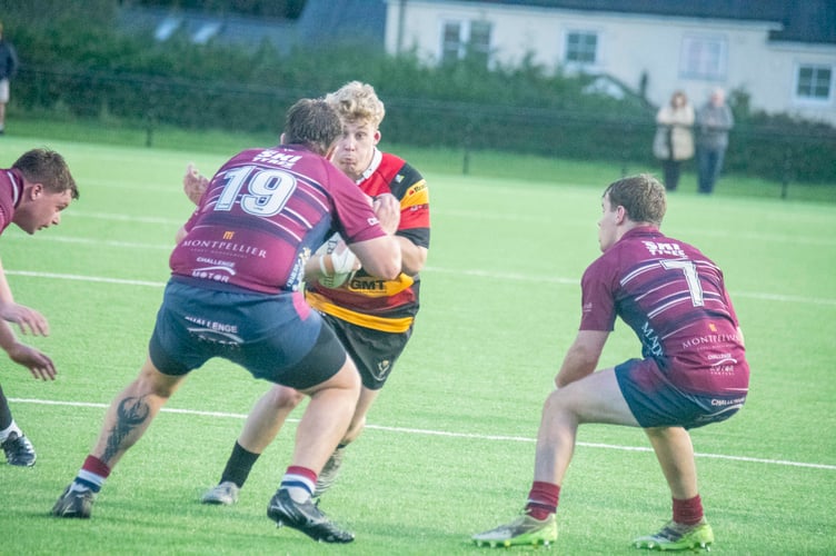 Jed Soper scored two tries for Cinderford Utd