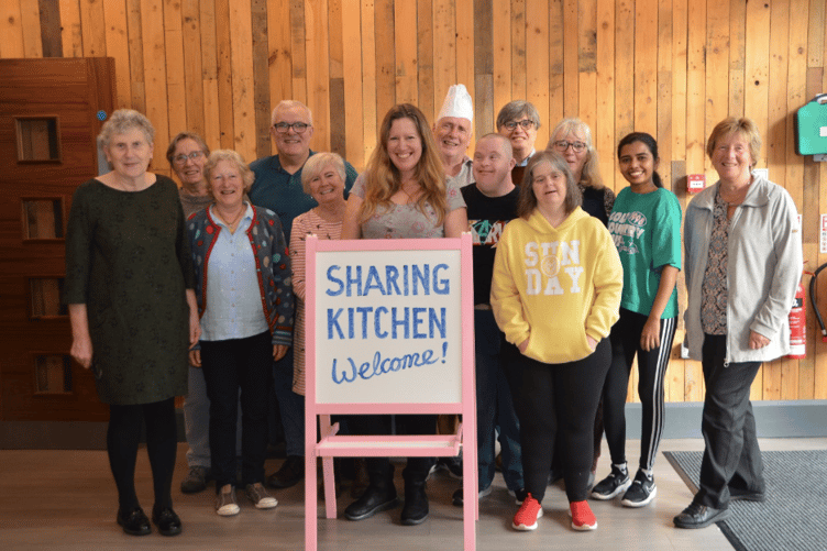 Volunteers, residents and supporters gathered at Newent Community Centre as the Sharing Kitchen celebrated its first anniversary with birthday cake and live music.