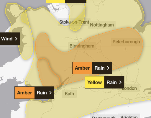 Storm Claudia expected to bring heavy rain and flooding on Friday