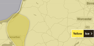 Met Office issue yellow weather warning for ice overnight