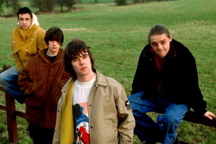 The band, with Mani right, were almost a permanent fixture in Monmouth in the early 1990s