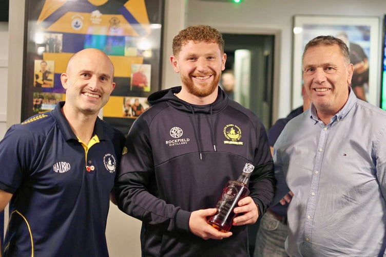 Harry Whelan is MRFC Rockfield Distillery Player of the Month for October