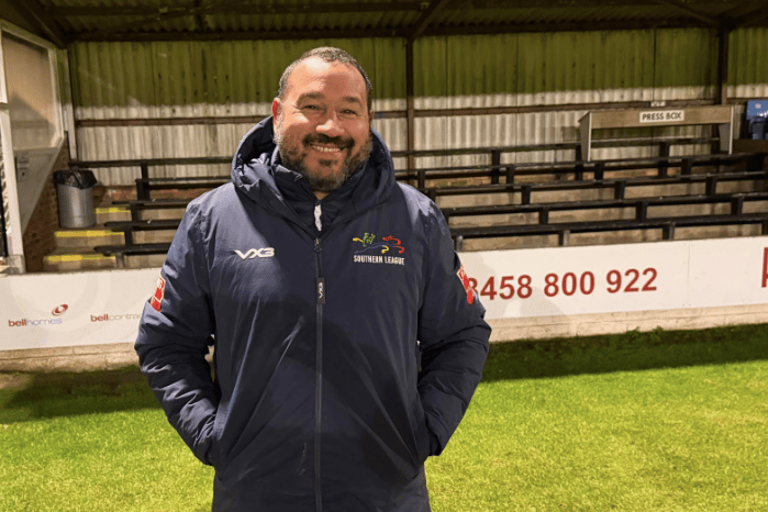 Stephen Cleal back at the Causeway after re-joining Cinderford Town.