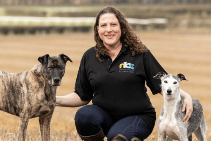 Jo Middleton pictured with her dogs ahead of next year’s Inside Out Symposium.