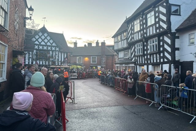 Crowds eagerly await Christmas lights switch on in Newent