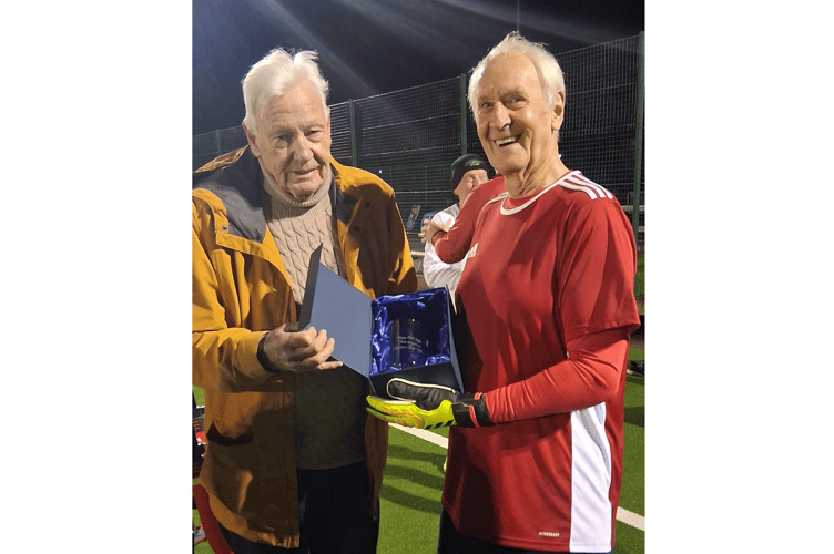 Colin England is still playing football at 80. Photo: Athletico Ross-on-Wye 
