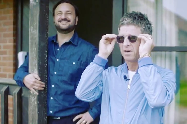 Nick Brine with Noel Gallagher