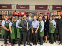 Waitrose welcomes customers again after Storm Claudia deluge