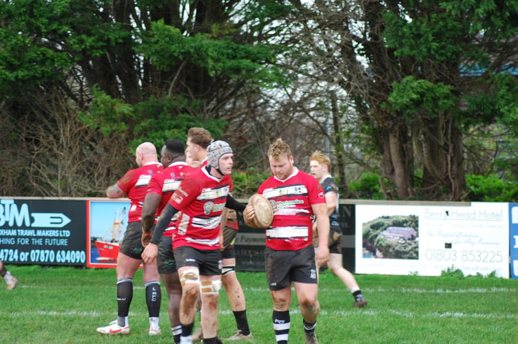Lydney try scorer Rowan Mullins. Picture: Roger Pike.