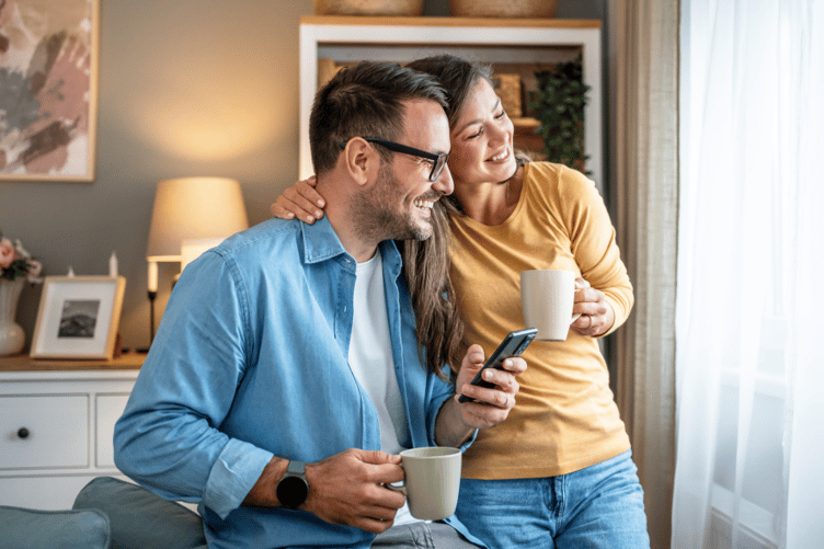 A thermal imaging camera highlights areas of heat loss in a home, helping Forest of Dean residents identify where simple energy-saving improvements could make a difference.