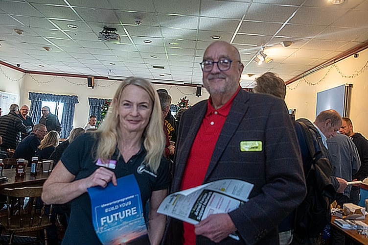 Fiona Slade of Freedom Leisure and Andy Morgan-Watts of the Forest Dementia Action Alliance.