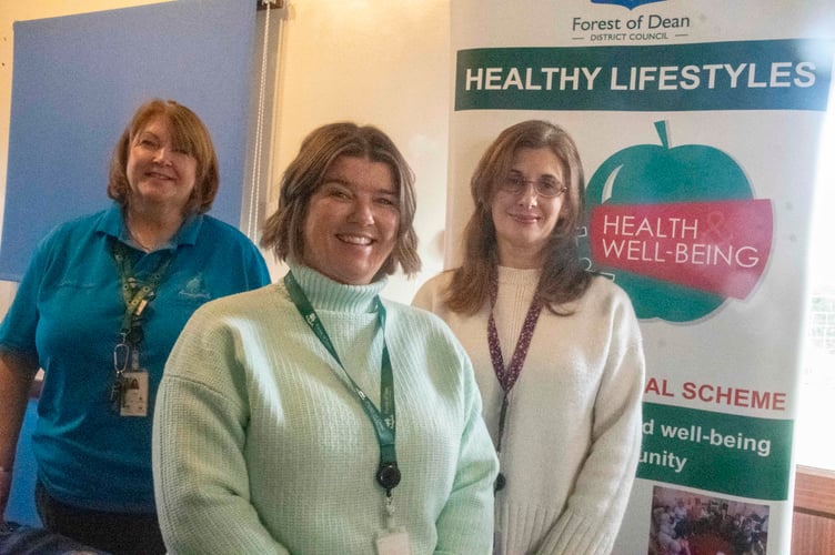Lin Waters, Michelle Marfell and Julie Woodruff of the Forest Councilâs community well-being team.