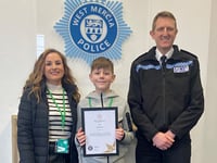 Zac, 12, honoured for saving mum's life in 60mph driving emergency