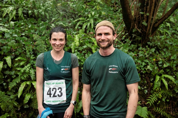 MonRoss Trail Blazers' runners Elle Lumley from Ross and Kieran Brown from Skenfrith