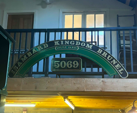 The nameplate from an Isambard Kingdom Brunel GWR locomotive.