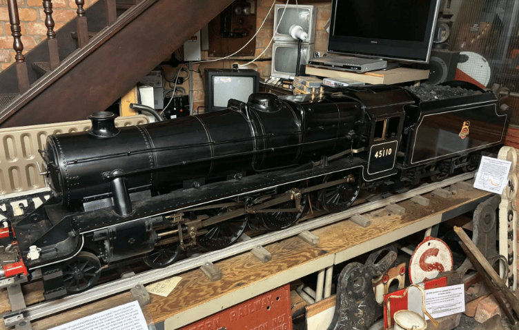 MINIATURE: A model train layout on display at the museum.