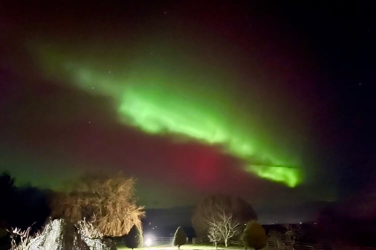 Local residents spotted the Northern Lights tonight 