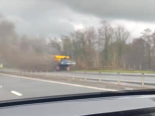 Vehicle fire closes A449 between Raglan and Usk