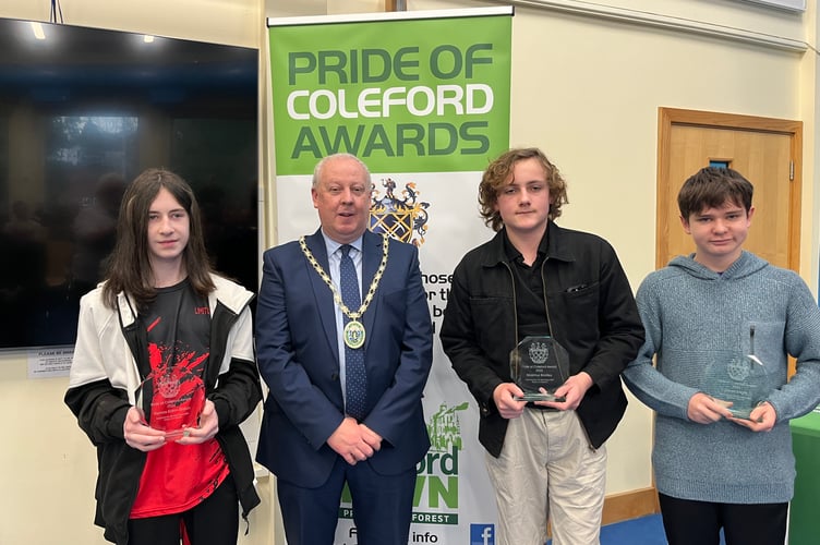 Five Acres High students Thomas Eaton-Ehrlich, Max Bradley and James Knight raised more than Â£1,200 for Macmillan Cancer Support.