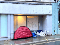 Council has "offered" homeless tent man help