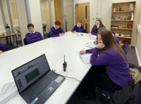 Students participate in mock parliamentary debate