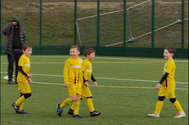 Broadwell players enjoying the game.