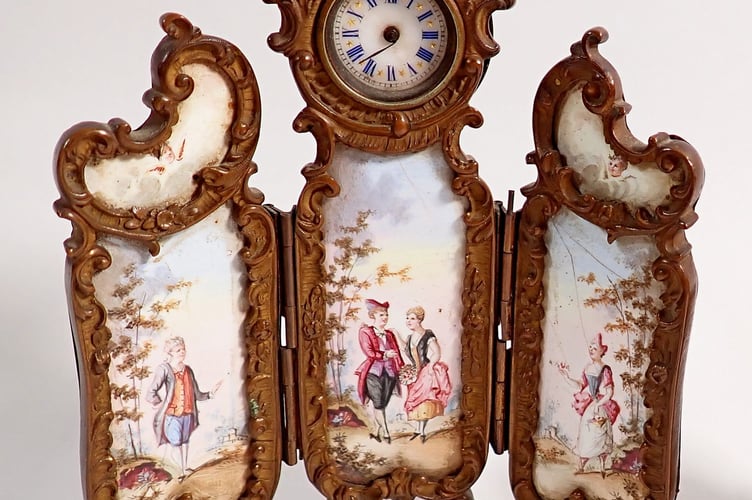 Miniature French Screen Clock