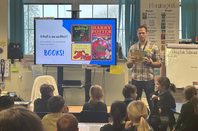 Matt Davies spoke about being an author.