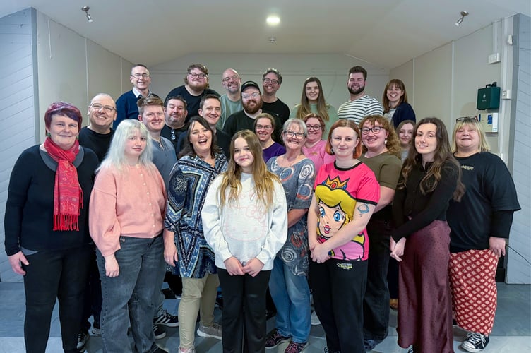 Members of Caldicot Musical Theatre Society at a recent rehearsal.