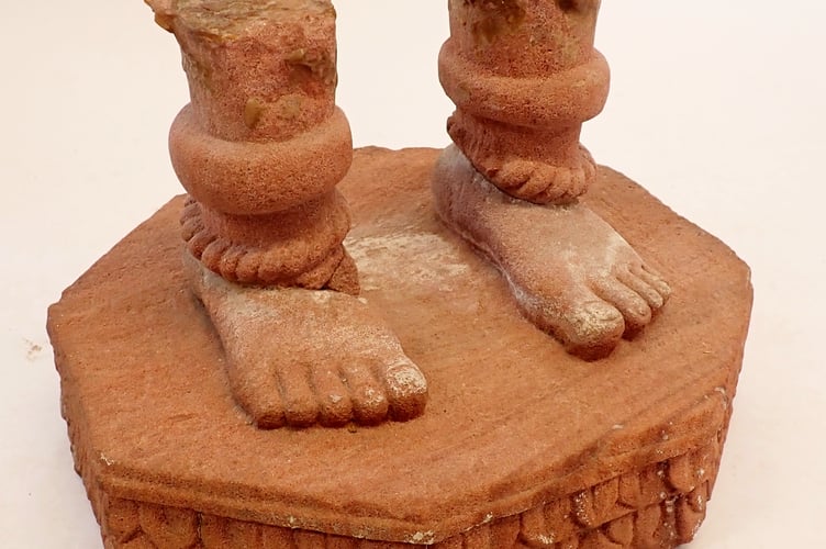 Antique Indian Statue Base