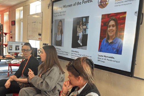INSPIRED: Local women share their stories and advice during a presentation at Five Acres High School for International Women’s Day.