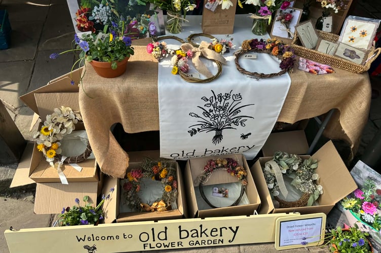 The Old Bakery Flower Garden stall added a splash of colour with seasonal plants and displays.