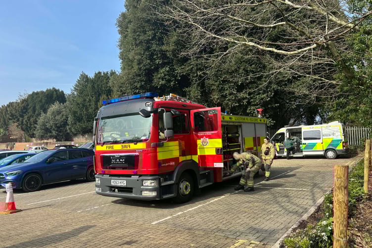 A fire engine proved a popular attraction as visitors stopped to explore and meet crew members at the fayre.