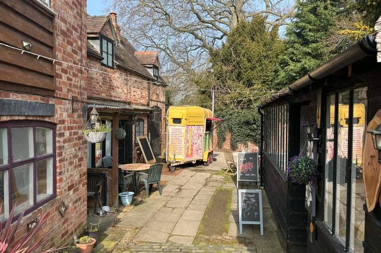 A food cart trading at the Shambles offered  favourites to hungry visitors.