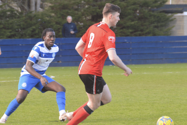 Hartpury FC secured a 2-1 win away at Swindon Supermarine despite being reduced to nine men.