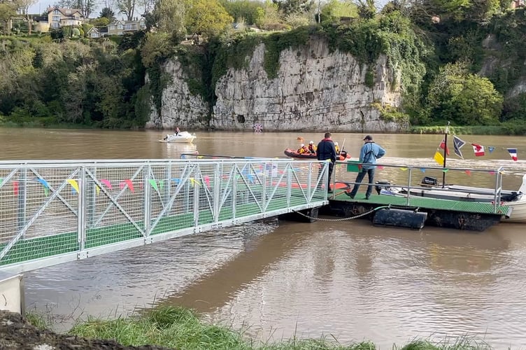 The new walkway was installed after a huge fund-raising campaign by Chepstow Boat Club.