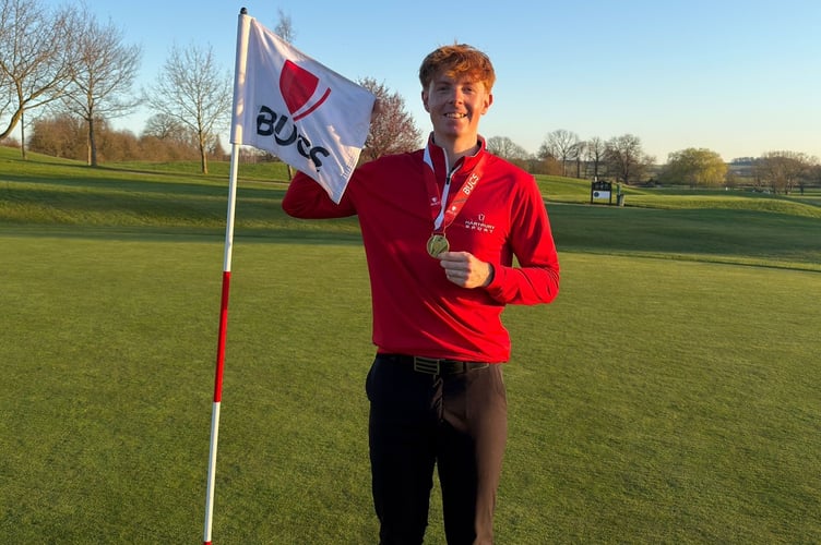 Hartpury golfer Charlie Robb