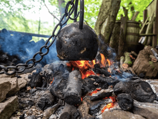 Charcoal burning returns to Dean Centre