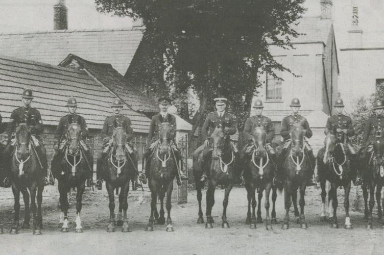Police horses Lydney 1926