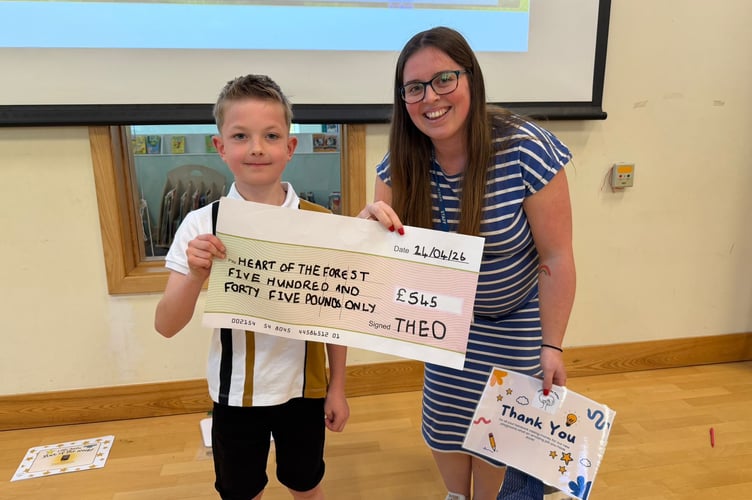 Heart of Forest cheque