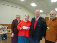 Community larder gets
help with shopping bills
