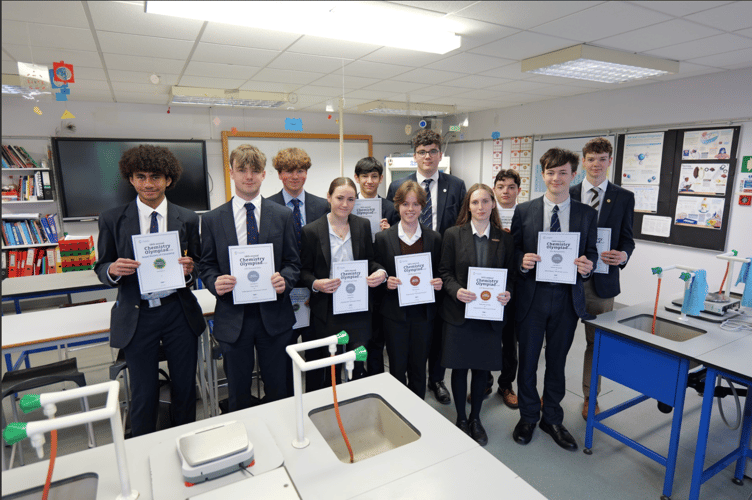 Haberdashers' Monmouth students competed in the Chemistry Olympiad.