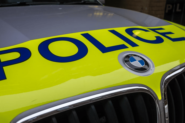 Police car stock image